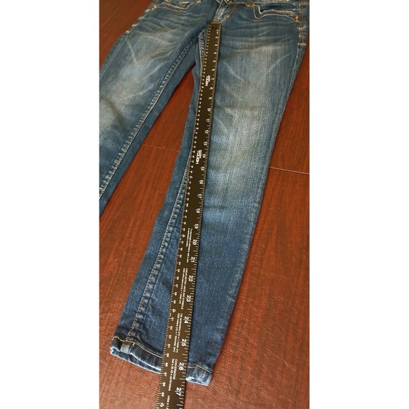 BeRock For Express Womens Blue Skinny Jeans 28x26.5 #336C - Picture 10 of 11